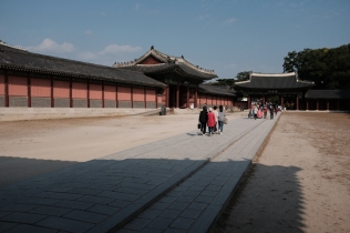 Long pathway into the palace.